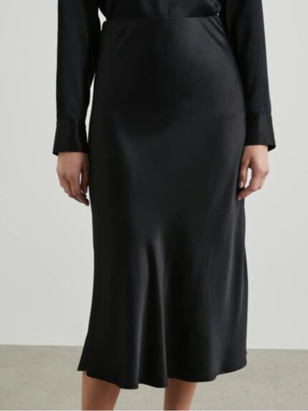 RAILS Berlin Midi Skirt Black Size M $188